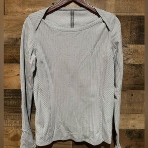 Lululemon Kanto Catch Me 12 Womens Gray Long Sleeve